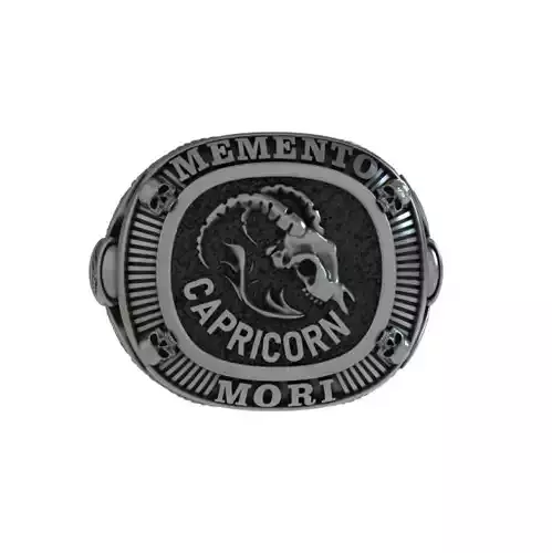 MEMENTO MORI RING CAPRICORN ZODIAC