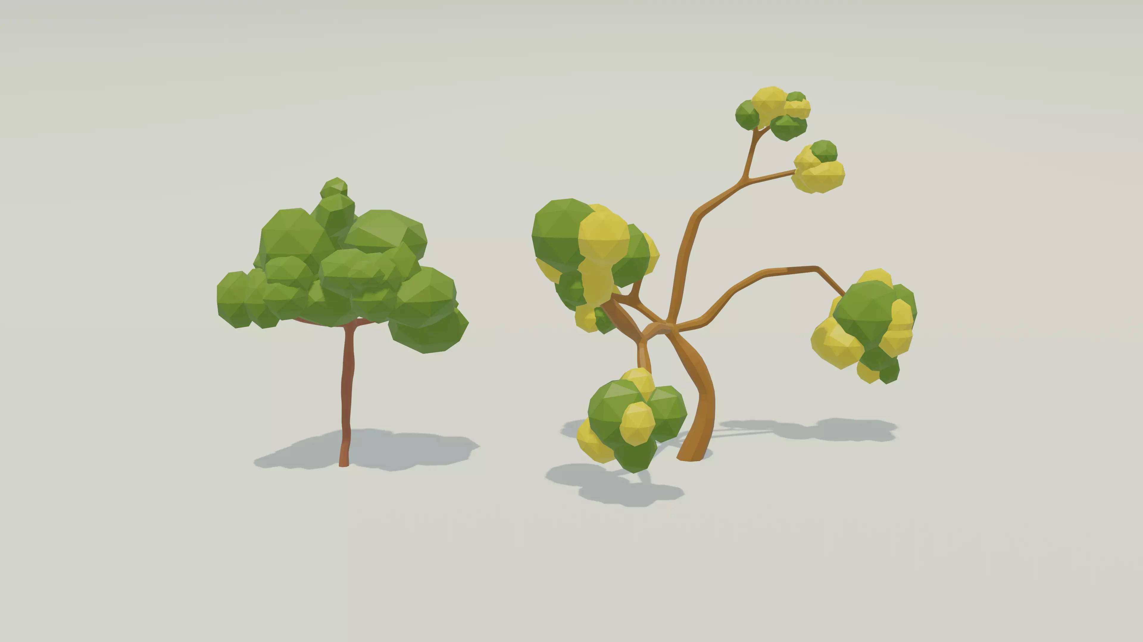 Low Poly Trees tree free 3D model | CGTrader