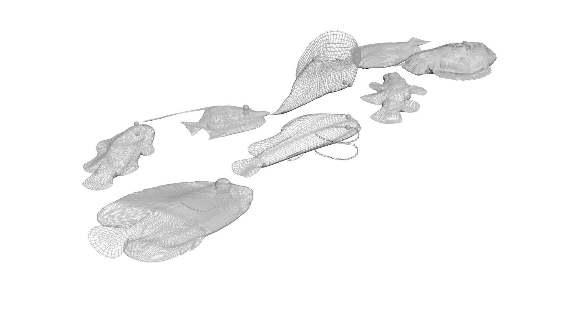 Sea Creatures Collection 3D model_14