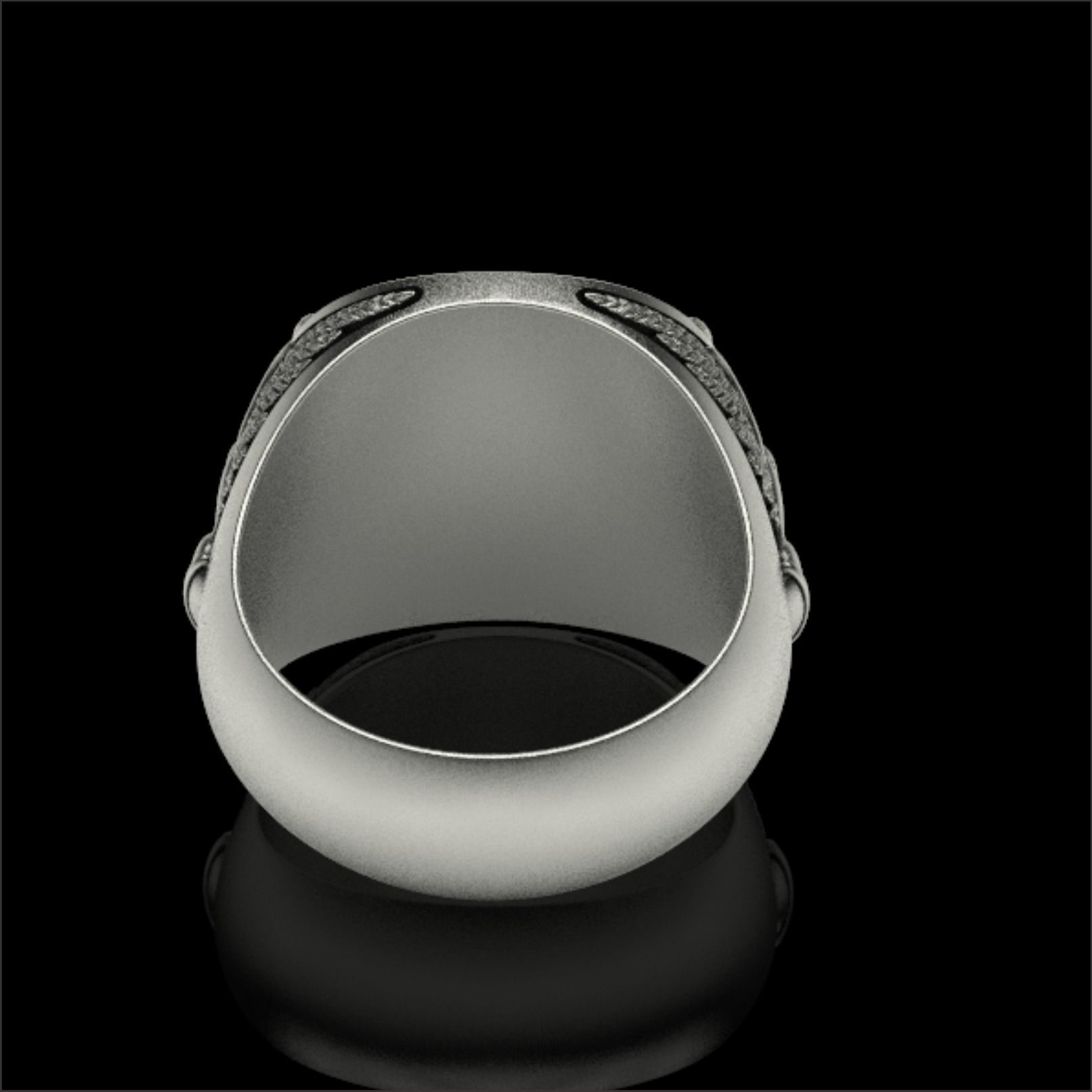 MEMENTO MORI RING SAGITARIUS ZODIAC 3D print model_3