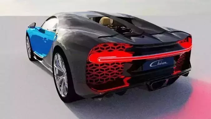Bugati Chiron 3D model