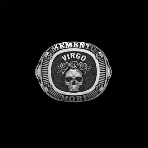 MEMENTO MORI RING VIRGO  ZODIAC