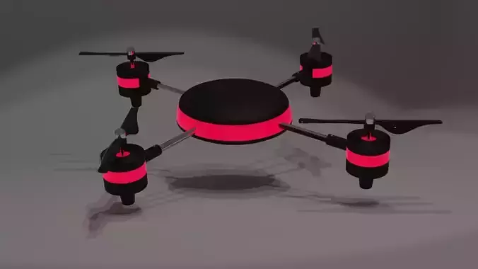 3d drone for rendering  animation game ready 