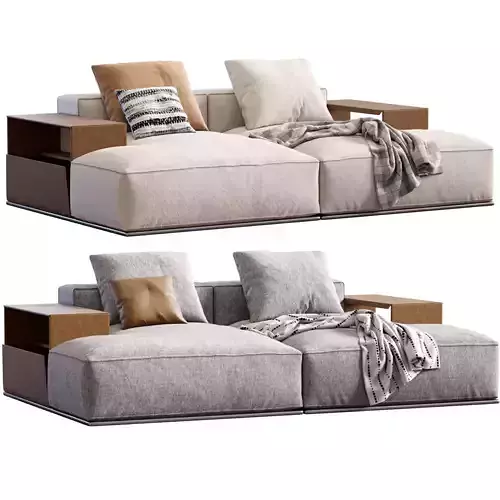 Sofa Perry By Flexform 3D model