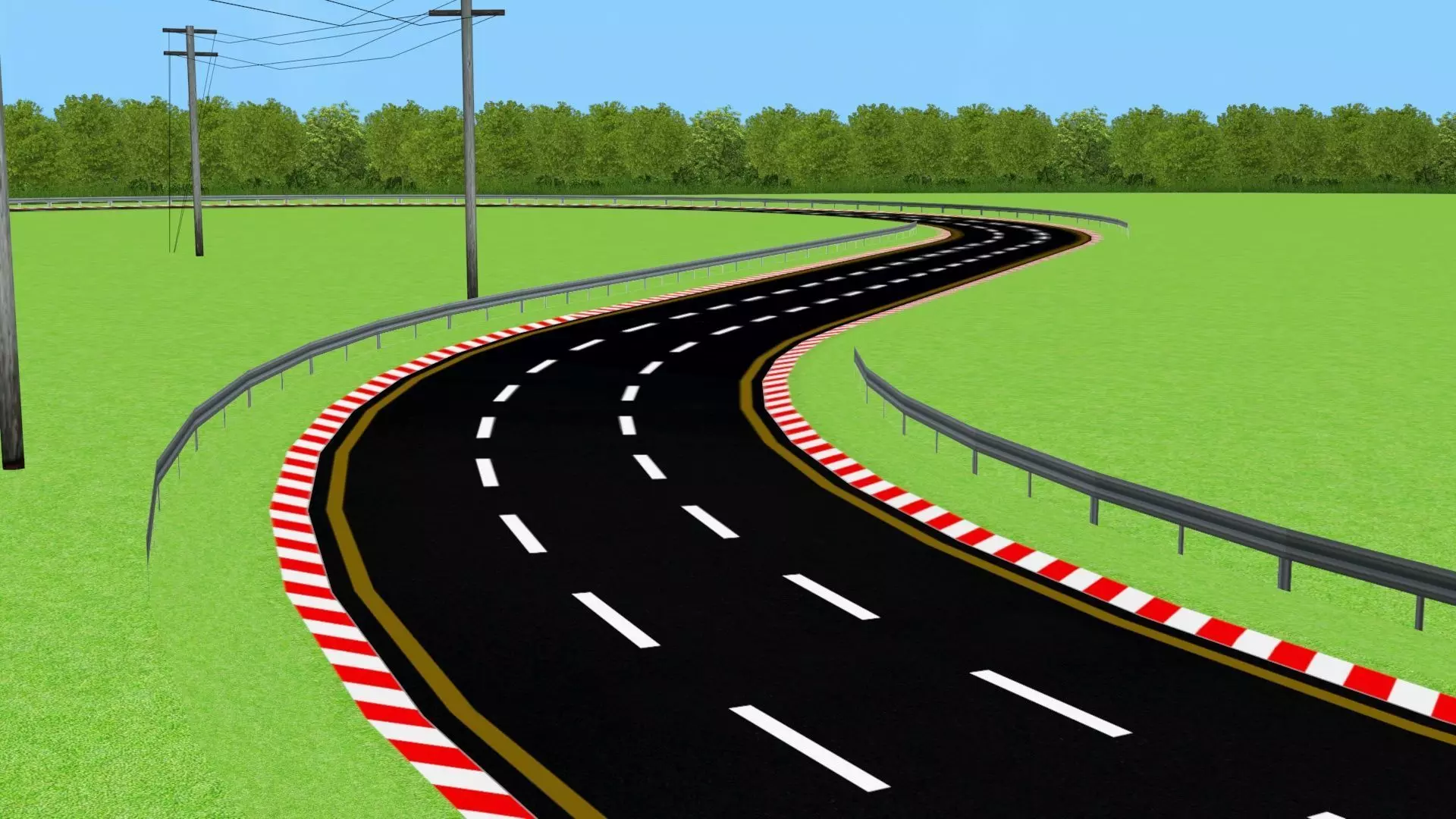 Racing Track Parts Kit 3D Model 2025 Low-poly 3D model