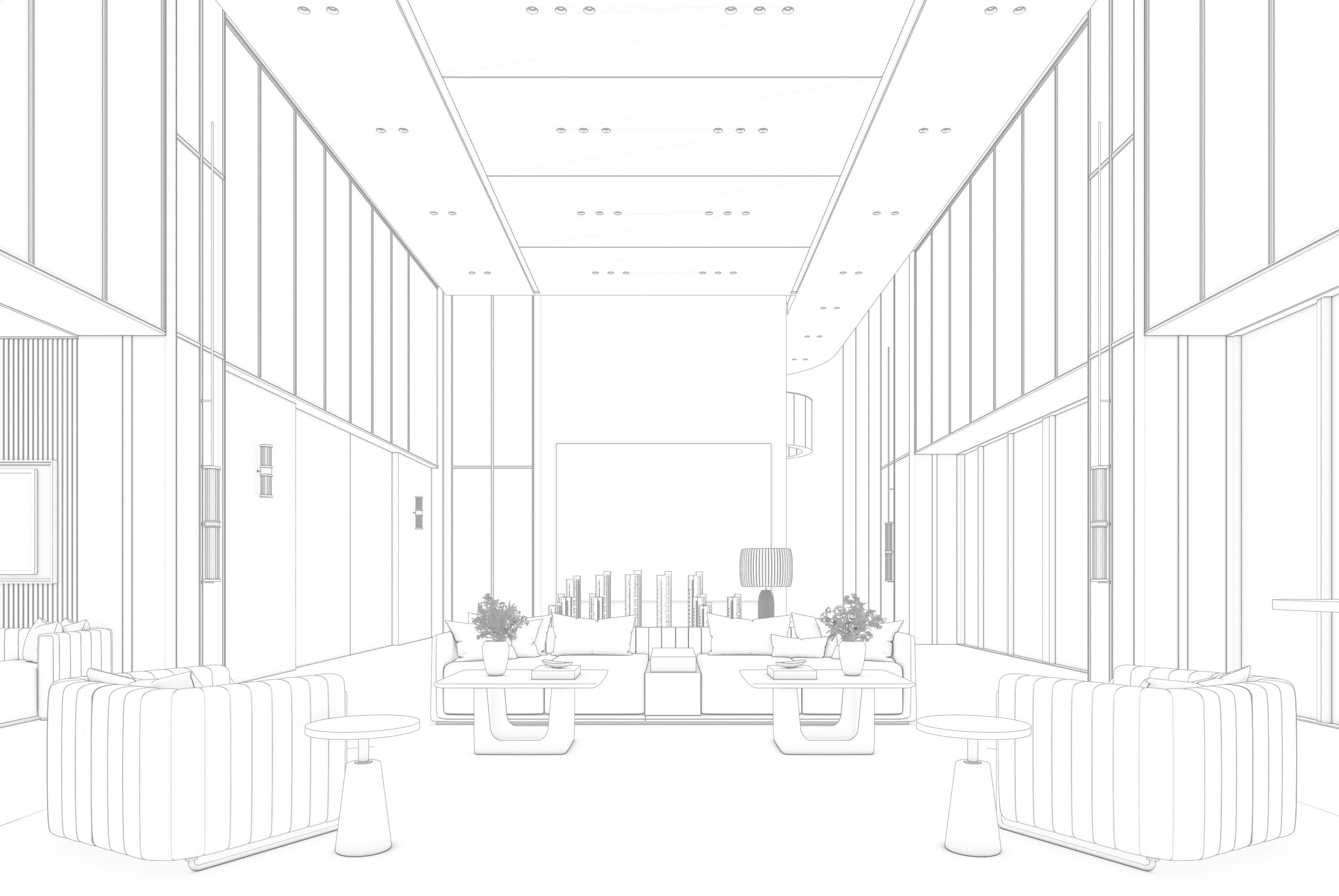 Lobby 3D model for fstorm 3D model_1