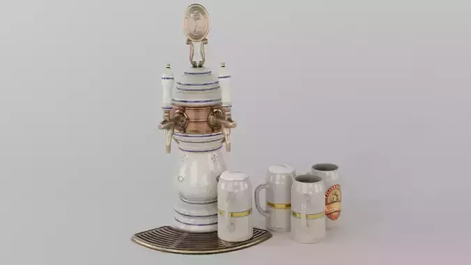 Classic Bavarian beer tap