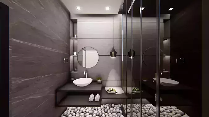  INTERIOR DESIGN OF A POWDER TOILET 