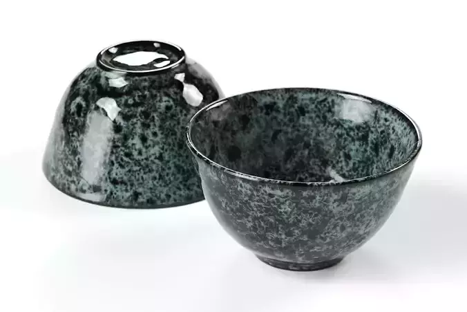 Madam Stoltz - ceramic bowl S size - mint 3D model