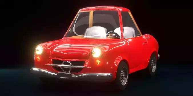 Cartoon Concept Classic Car