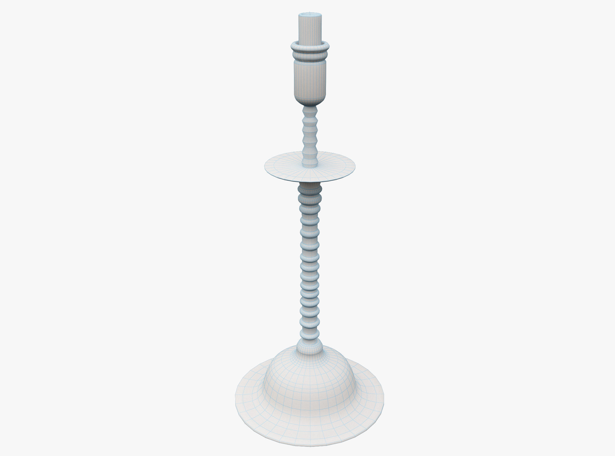 Candle Holder Low-poly 3D model_3