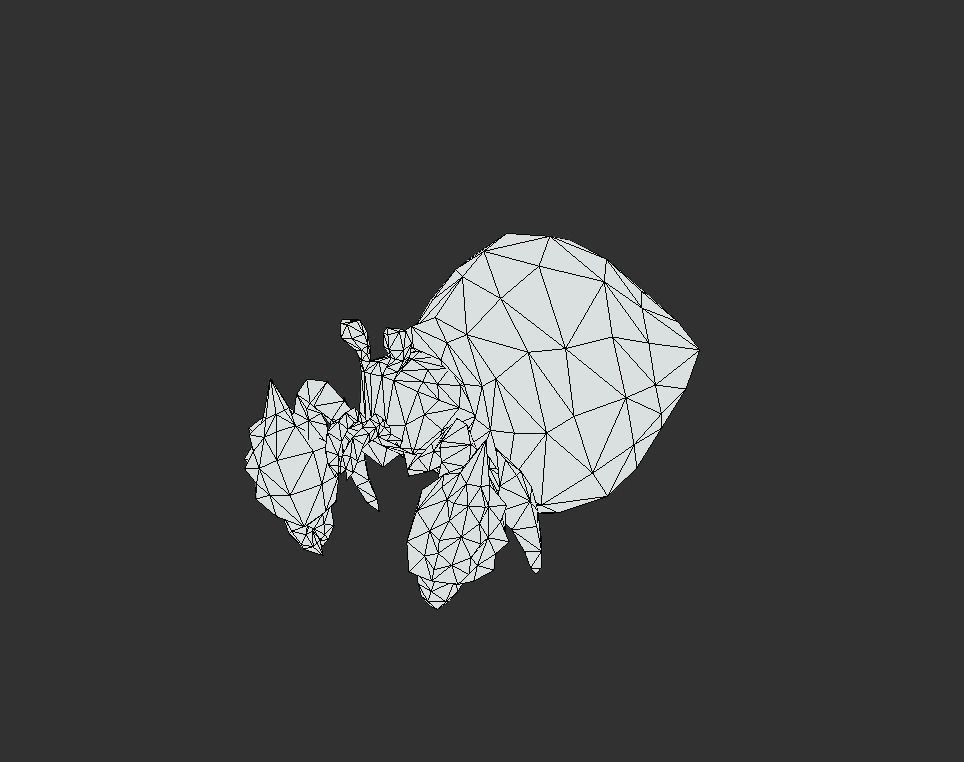 Crab Crustacean Low-poly 3D model_6