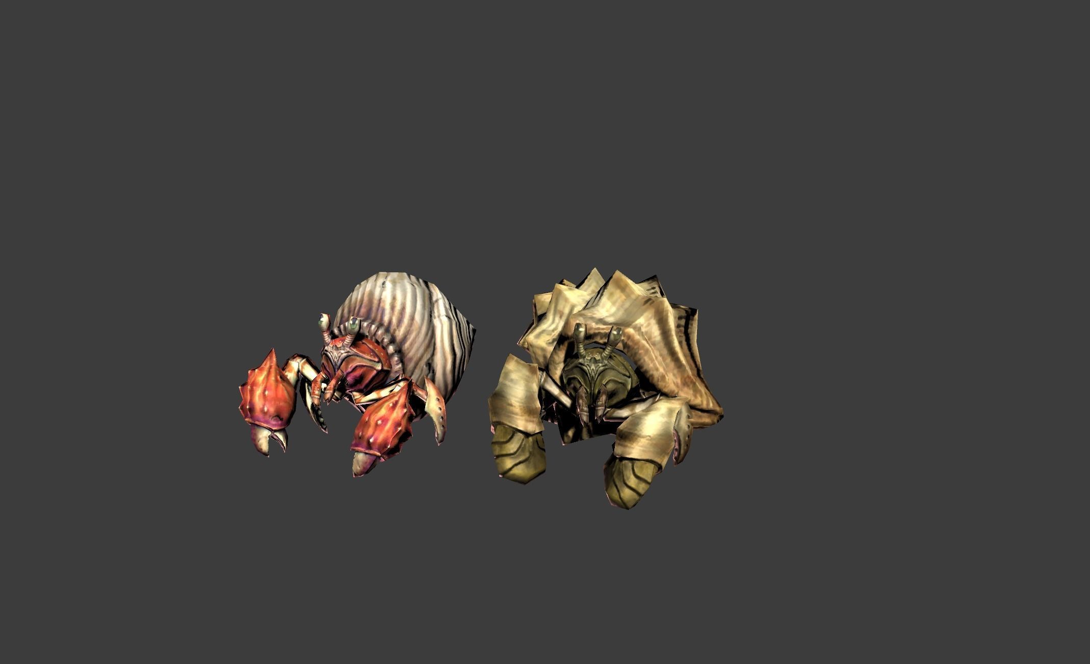 Crab Crustacean Low-poly 3D model_13