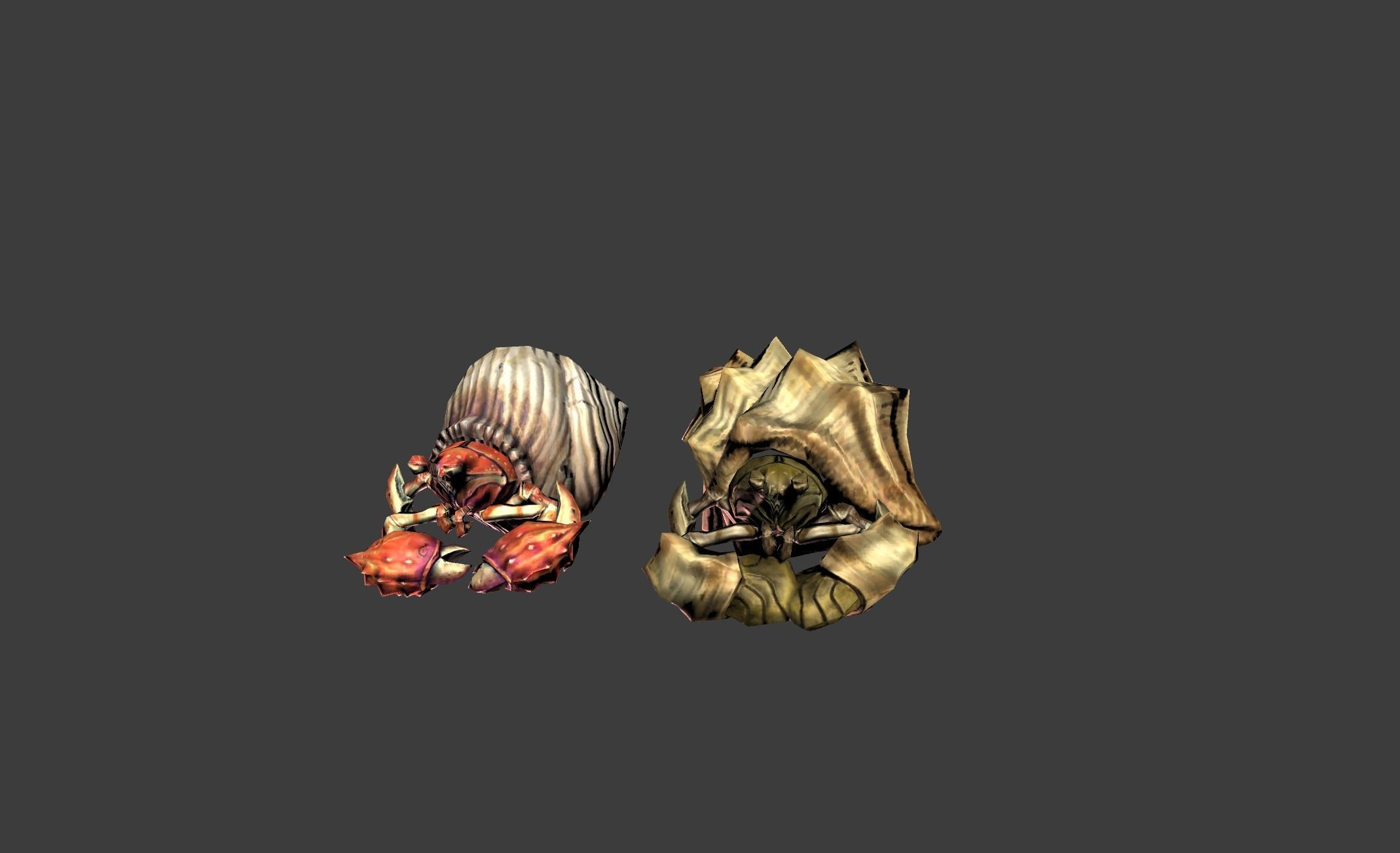 Crab Crustacean Low-poly 3D model_11