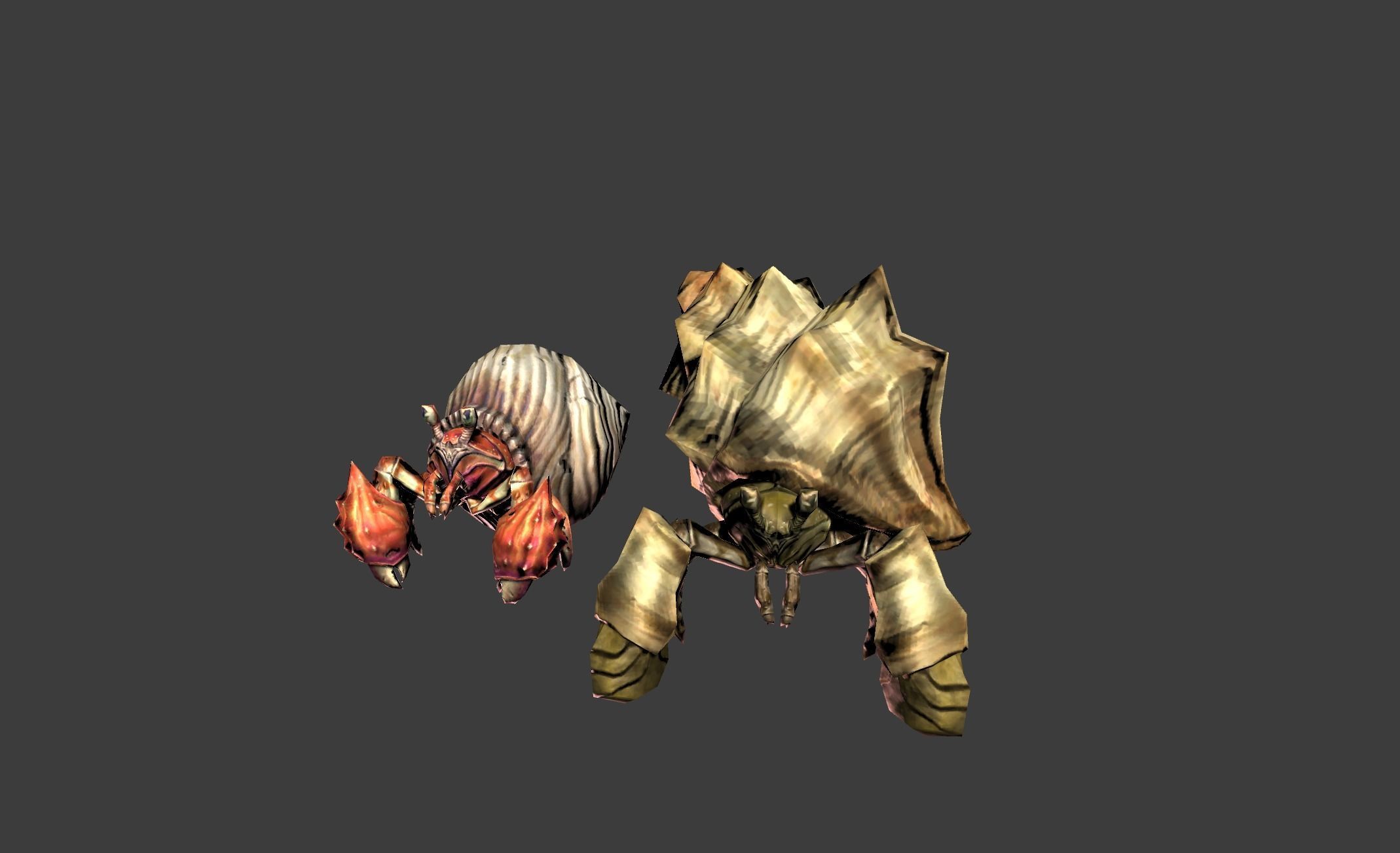 Crab Crustacean Low-poly 3D model_18