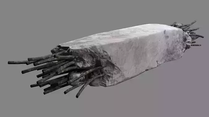 Damaged Concrete Column 02 v2