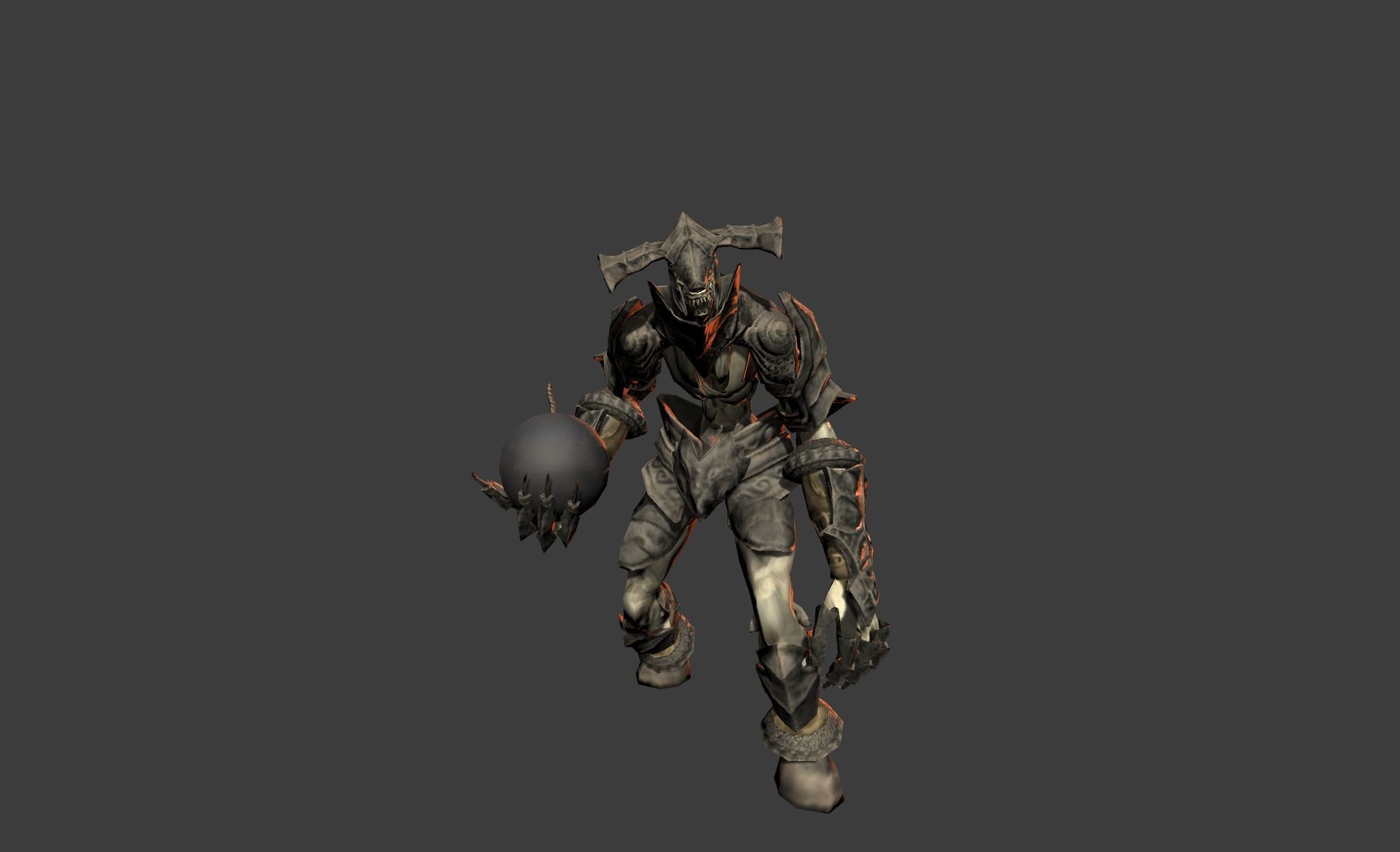 Demon Giant Mutant Golem Low-poly 3D model_13