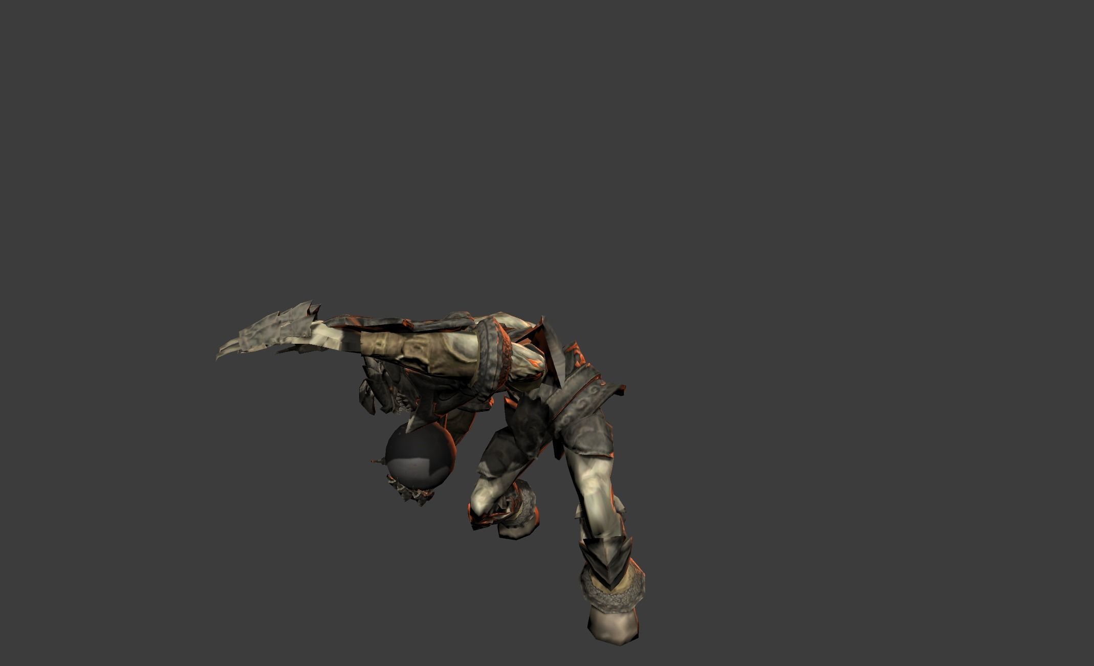 Demon Giant Mutant Golem Low-poly 3D model_10