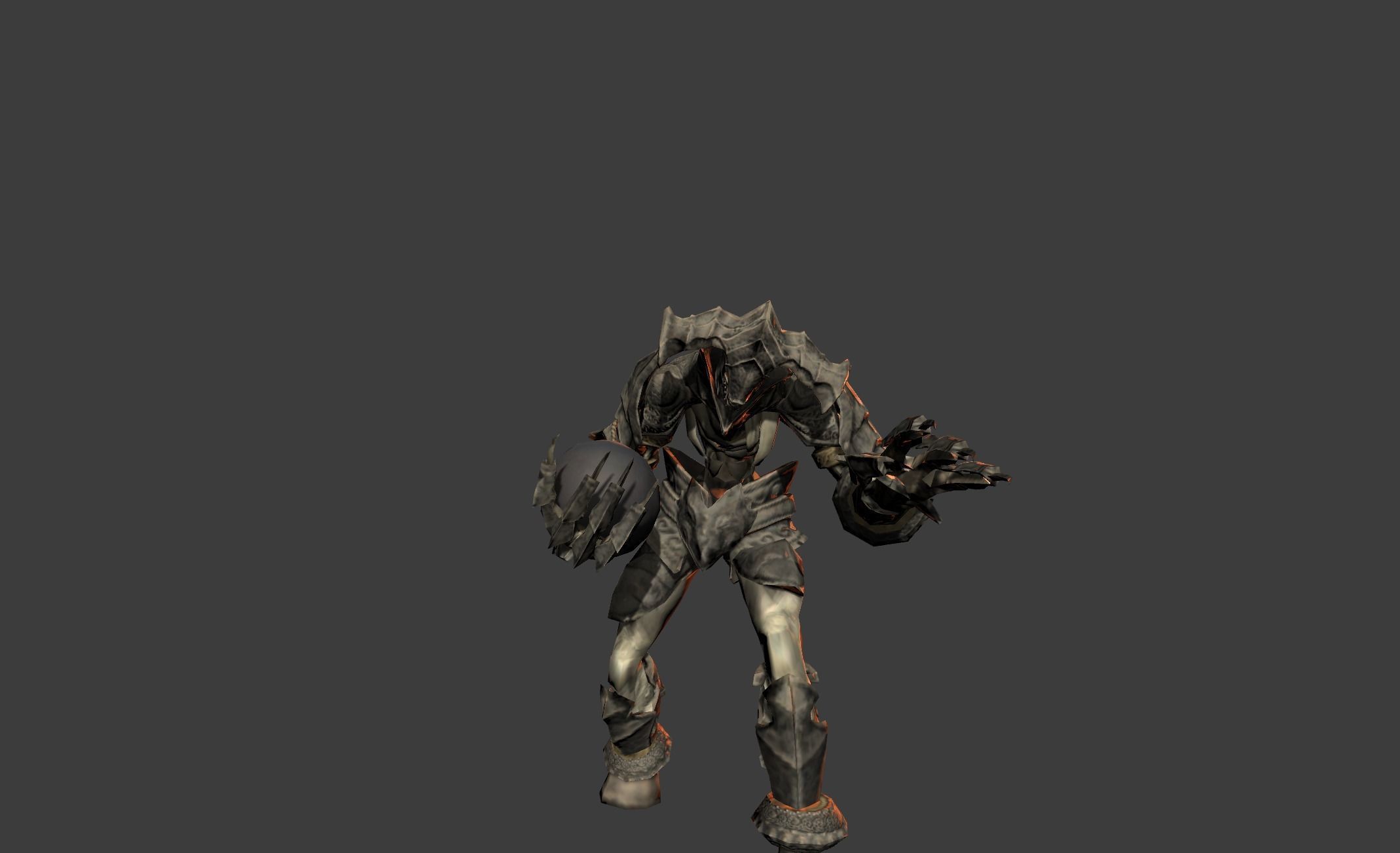 Demon Giant Mutant Golem Low-poly 3D model_16