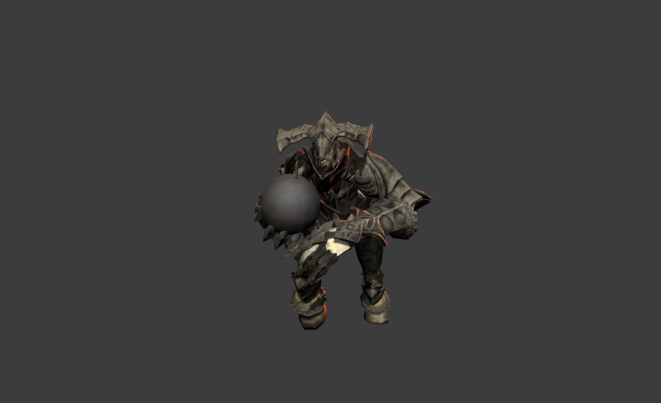 Demon Giant Mutant Golem Low-poly 3D model_17