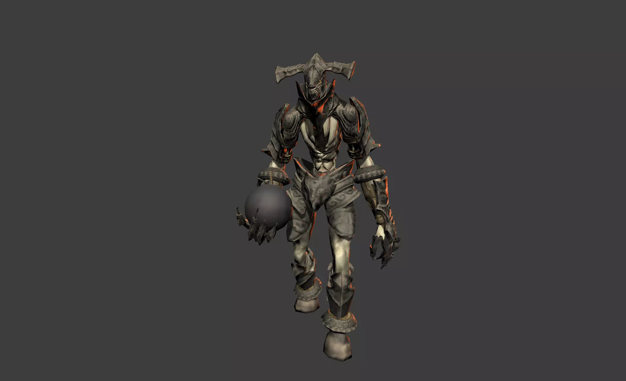 Demon Giant Mutant Golem Low-poly 3D model_0