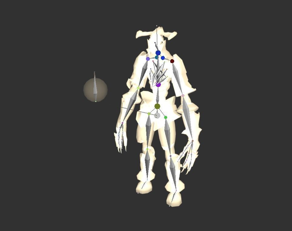 Demon Giant Mutant Golem Low-poly 3D model_2