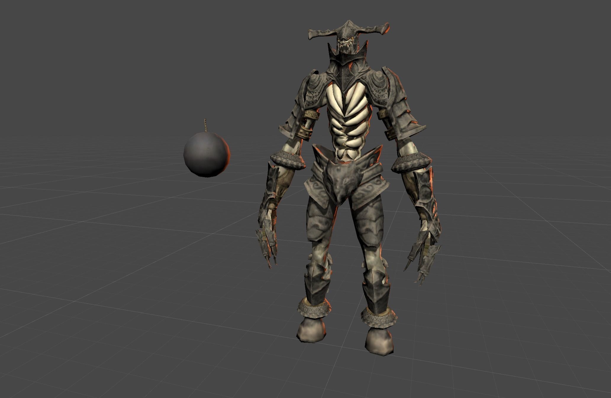 Demon Giant Mutant Golem Low-poly 3D model_12