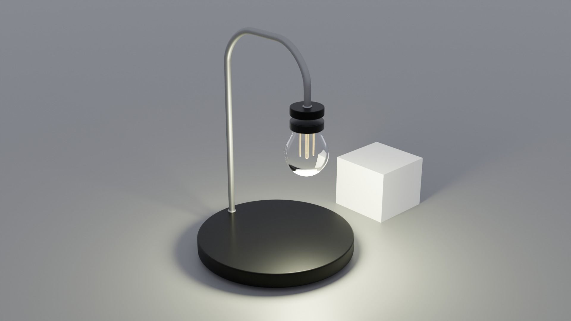Magnetic lamp Free 3D model_2