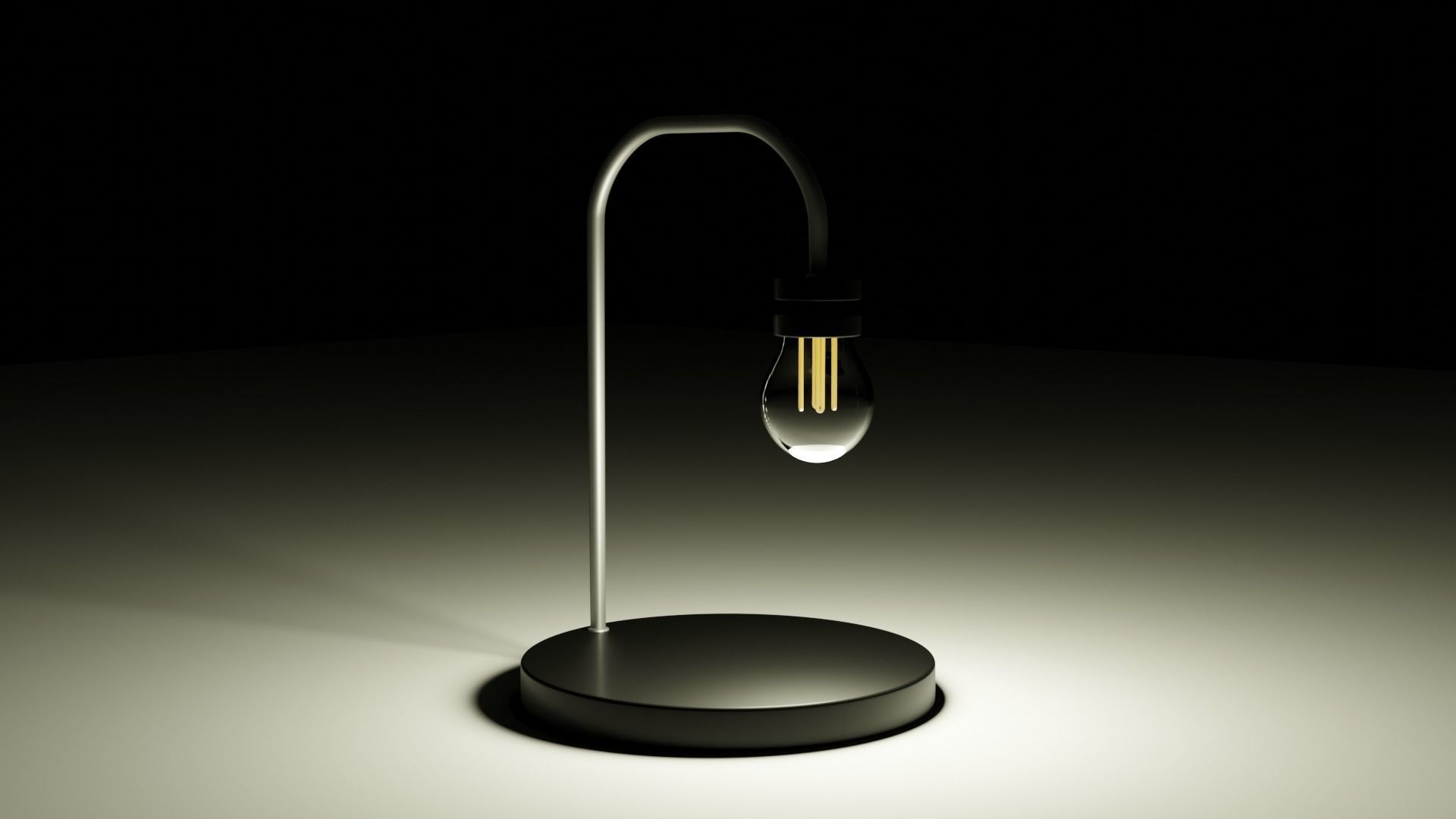 Magnetic lamp Free 3D model_1
