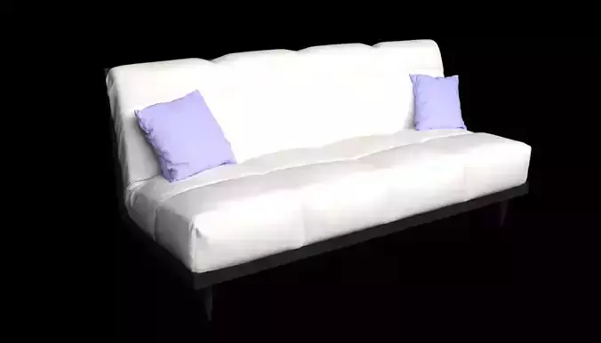 sofa with pillows
