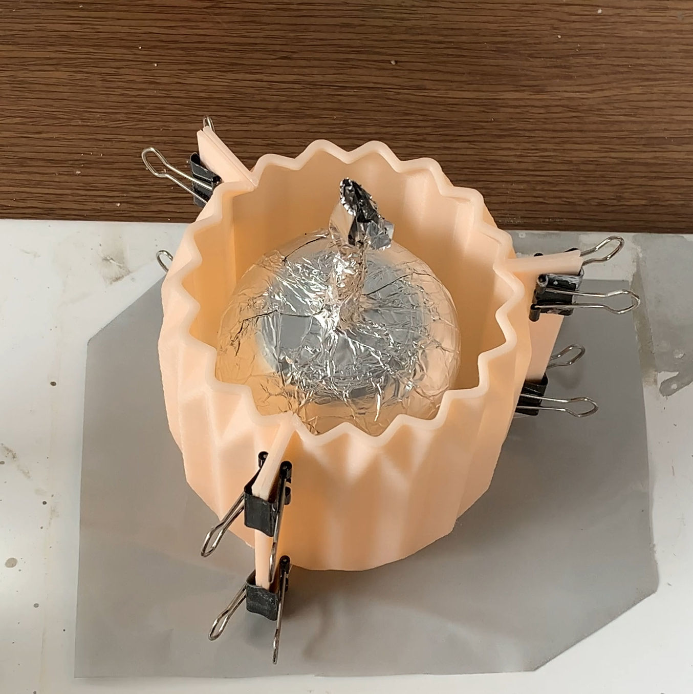 Geometric Fluted Pot mold - 3D print mould 3D print model_3