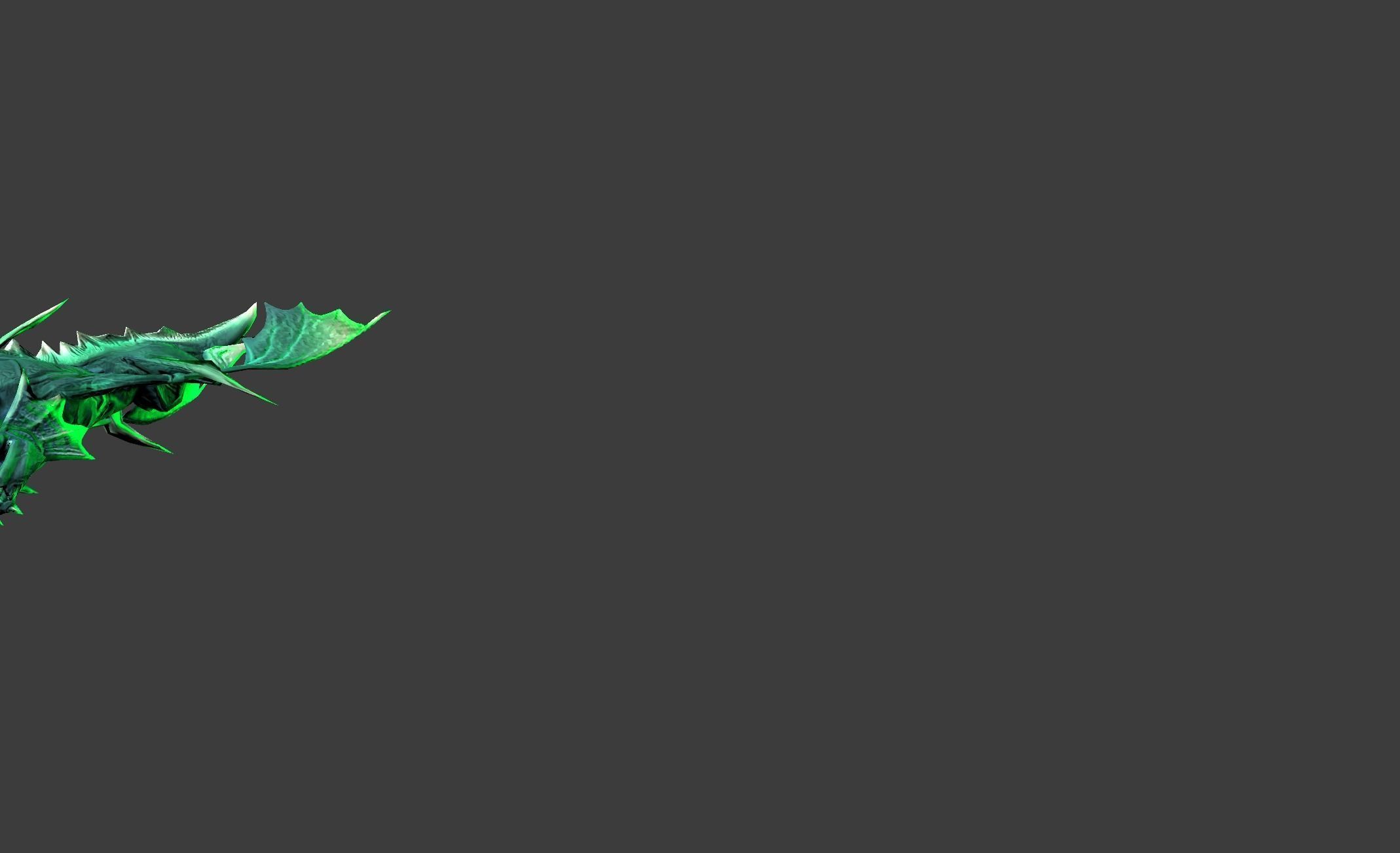 Flying Lizard Mutant Bat Low-poly 3D model_18