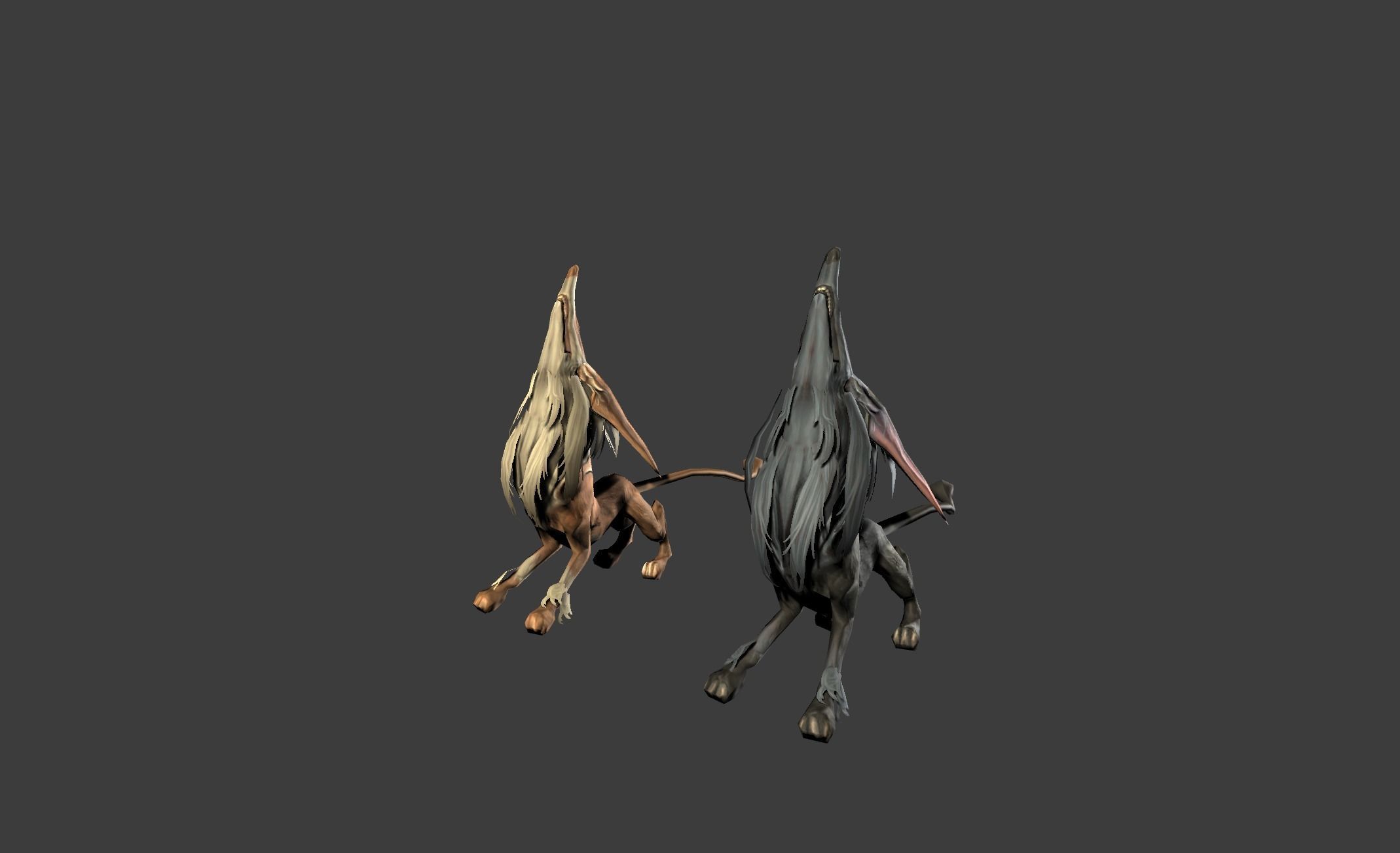 Fox Beast Animal Low-poly 3D model_9