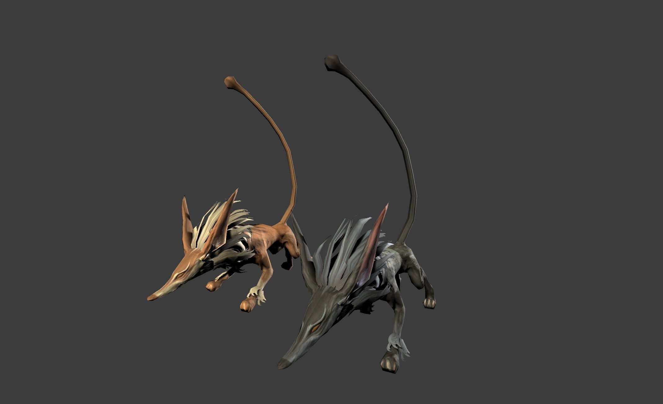 Fox Beast Animal Low-poly 3D model_13