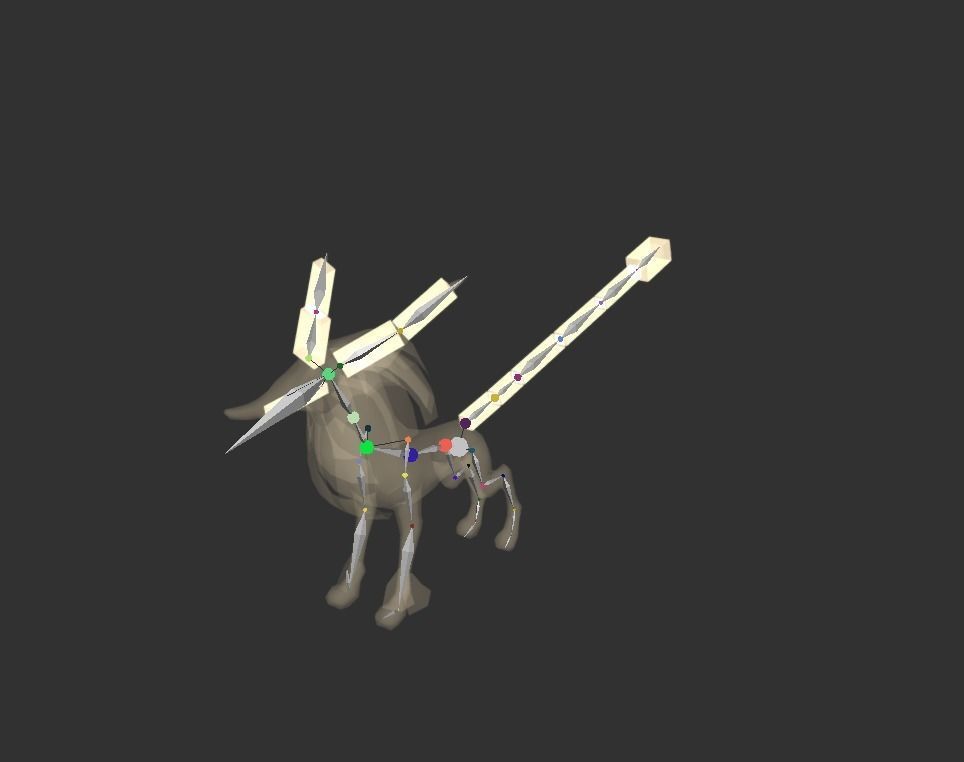 Fox Beast Animal Low-poly 3D model_2