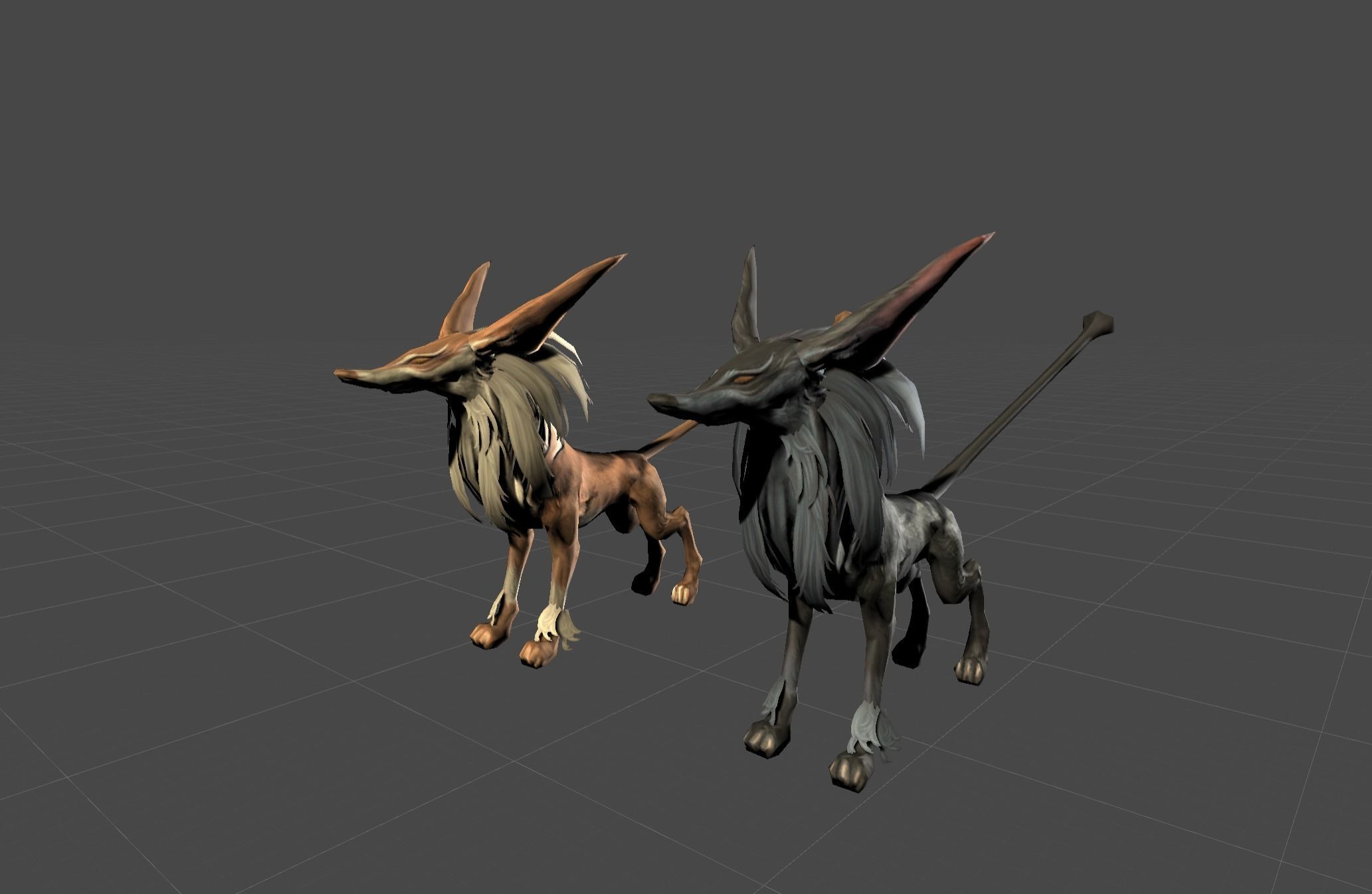 Fox Beast Animal Low-poly 3D model_19