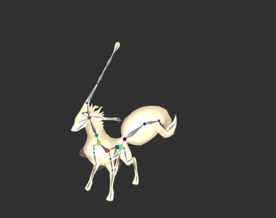 Fox Beast Mutant Low-poly 3D model_2