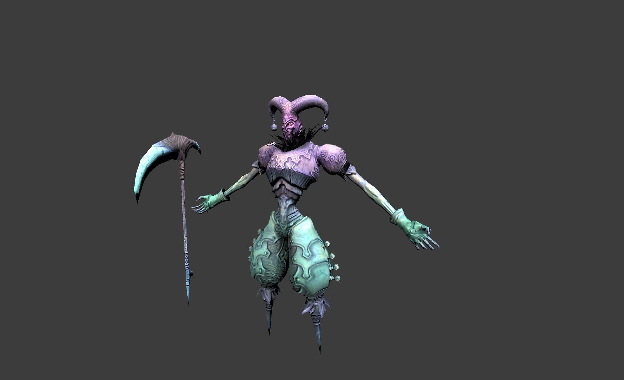 Ghost Crown Mutant Low-poly 3D model_16