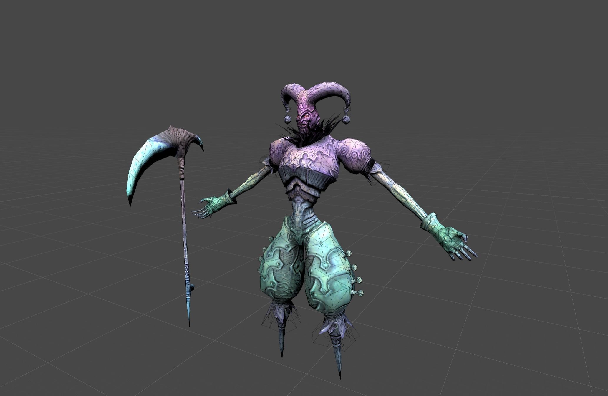 Ghost Crown Mutant Low-poly 3D model_8