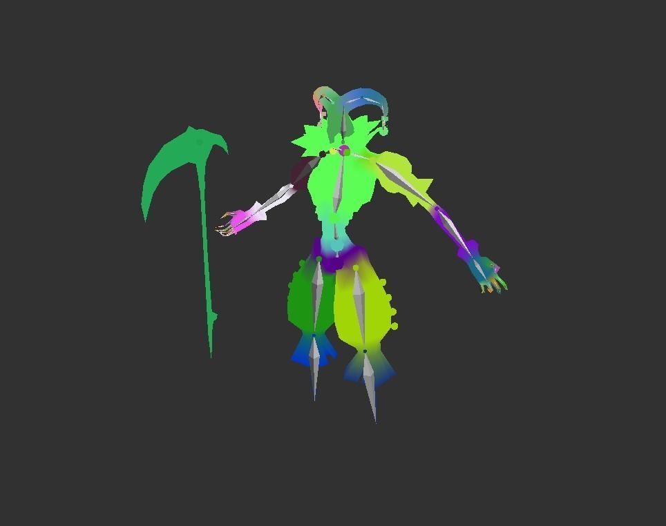 Ghost Crown Mutant Low-poly 3D model_3