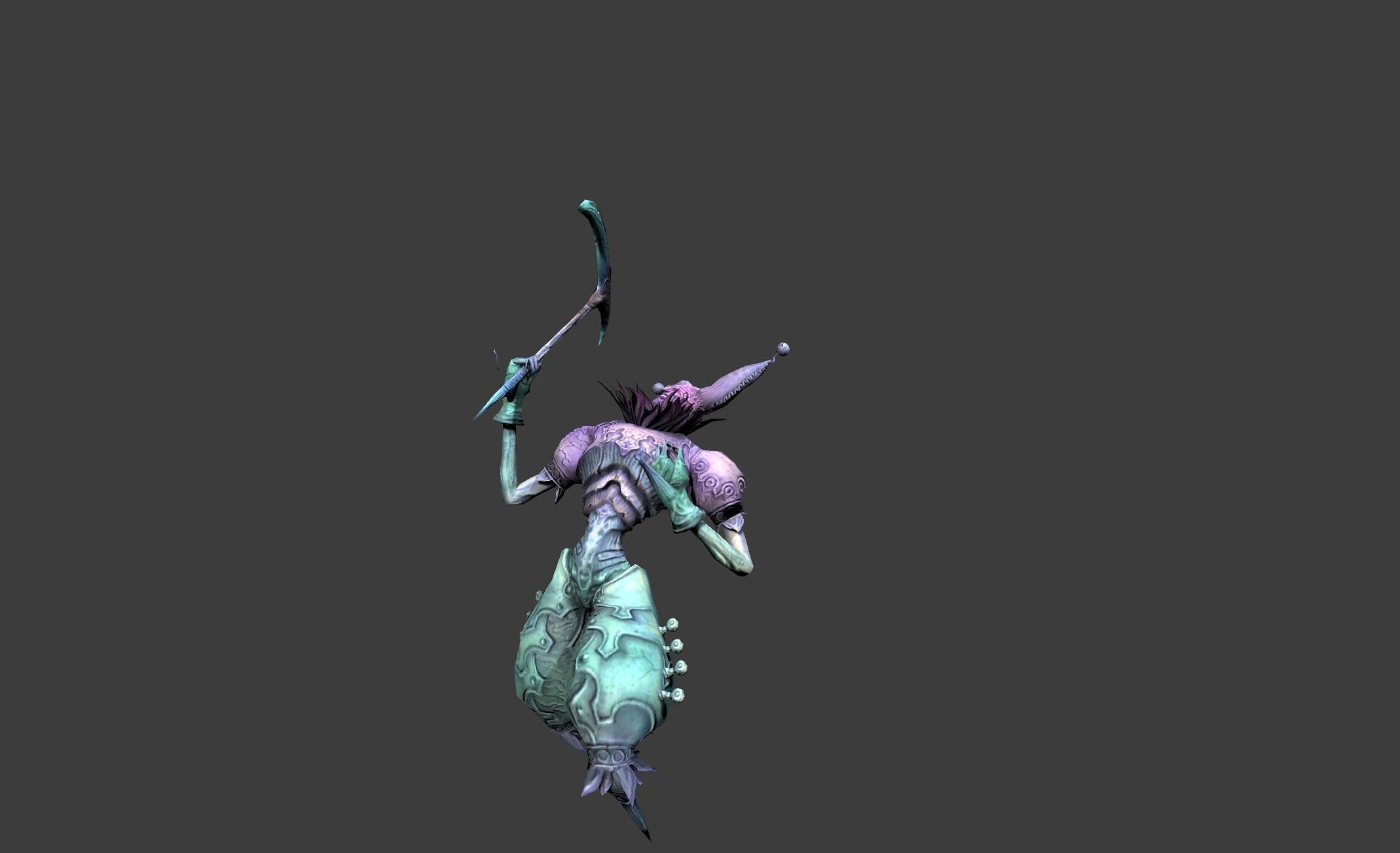 Ghost Crown Mutant Low-poly 3D model_13