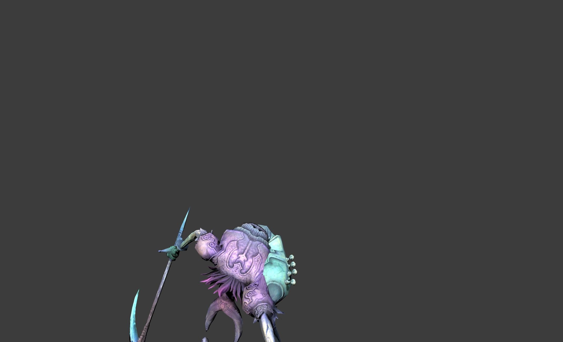 Ghost Crown Mutant Low-poly 3D model_9