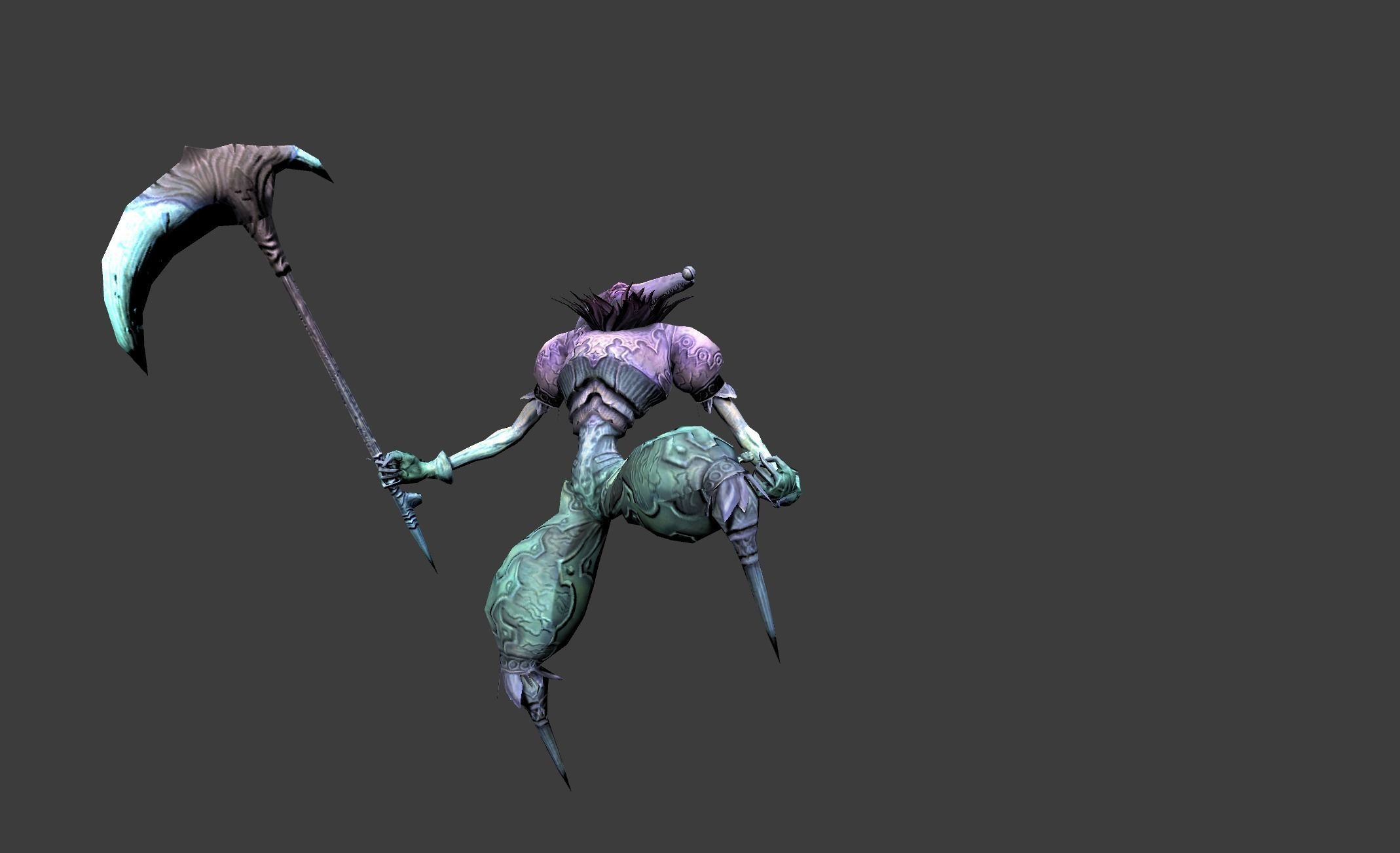 Ghost Crown Mutant Low-poly 3D model_12