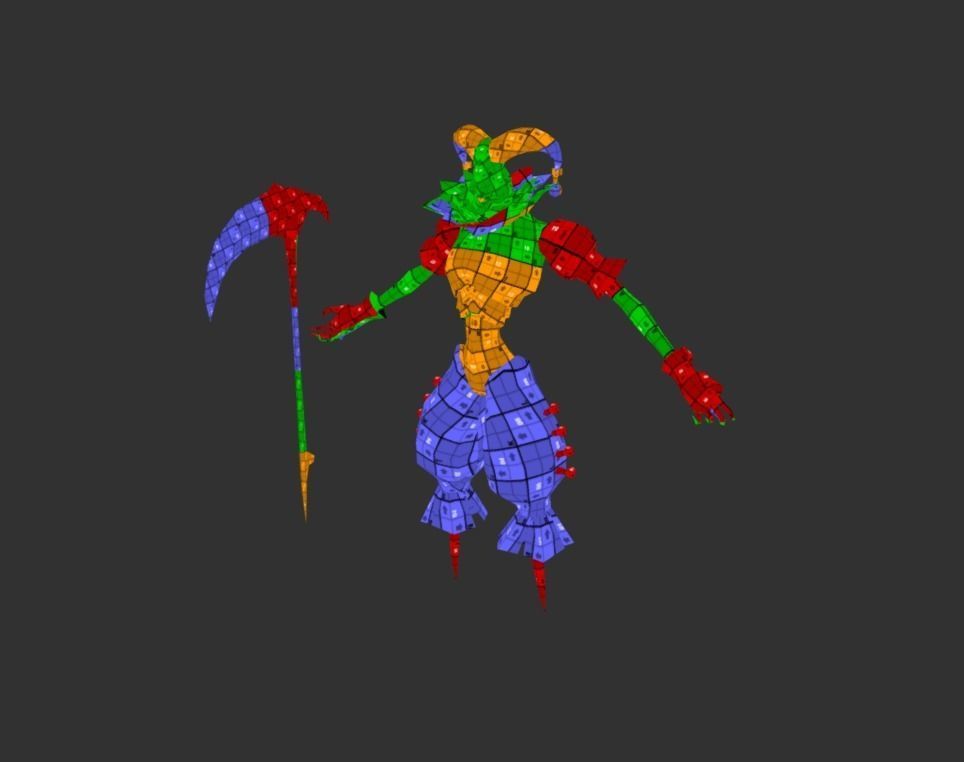 Ghost Crown Mutant Low-poly 3D model_6