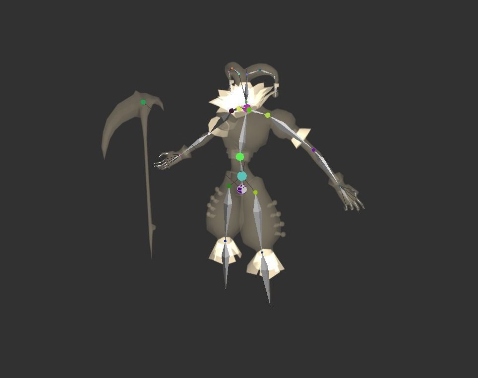 Ghost Crown Mutant Low-poly 3D model_2