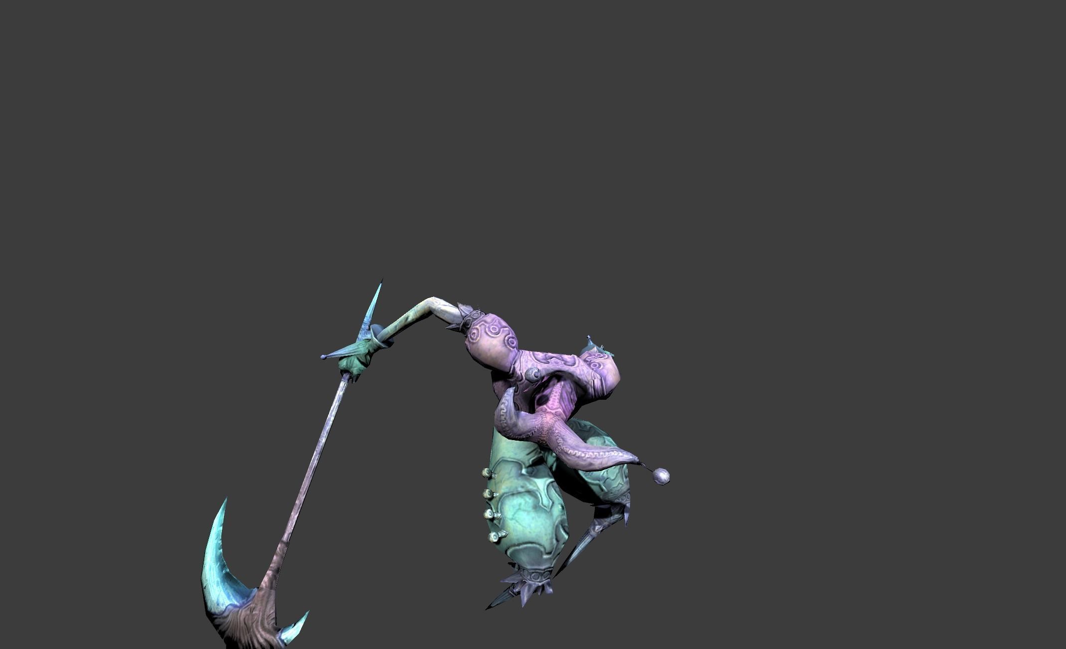 Ghost Crown Mutant Low-poly 3D model_17