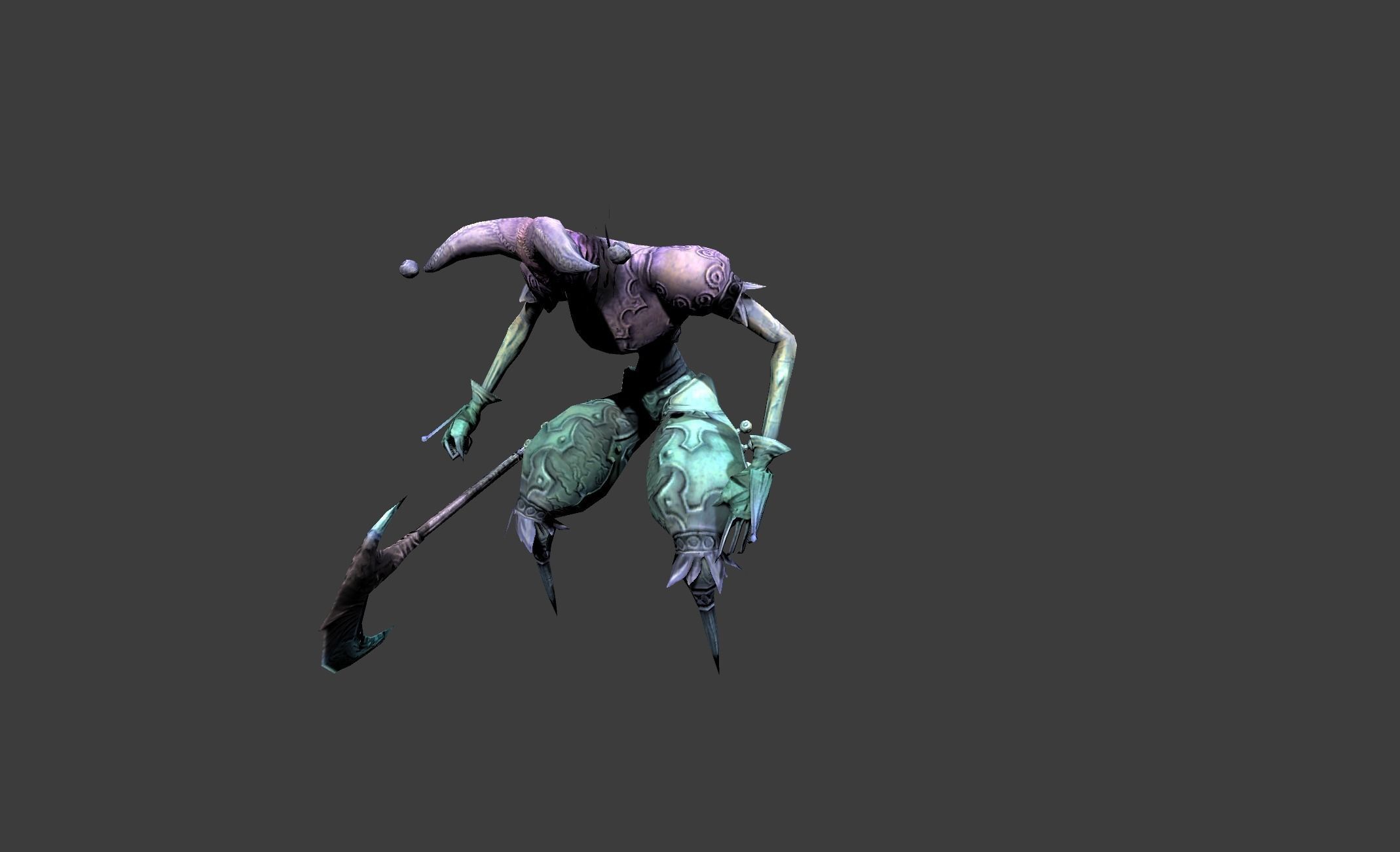 Ghost Crown Mutant Low-poly 3D model_10