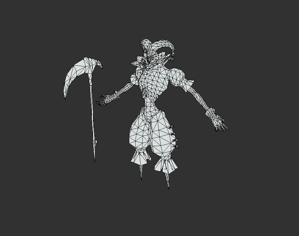 Ghost Crown Mutant Low-poly 3D model_5