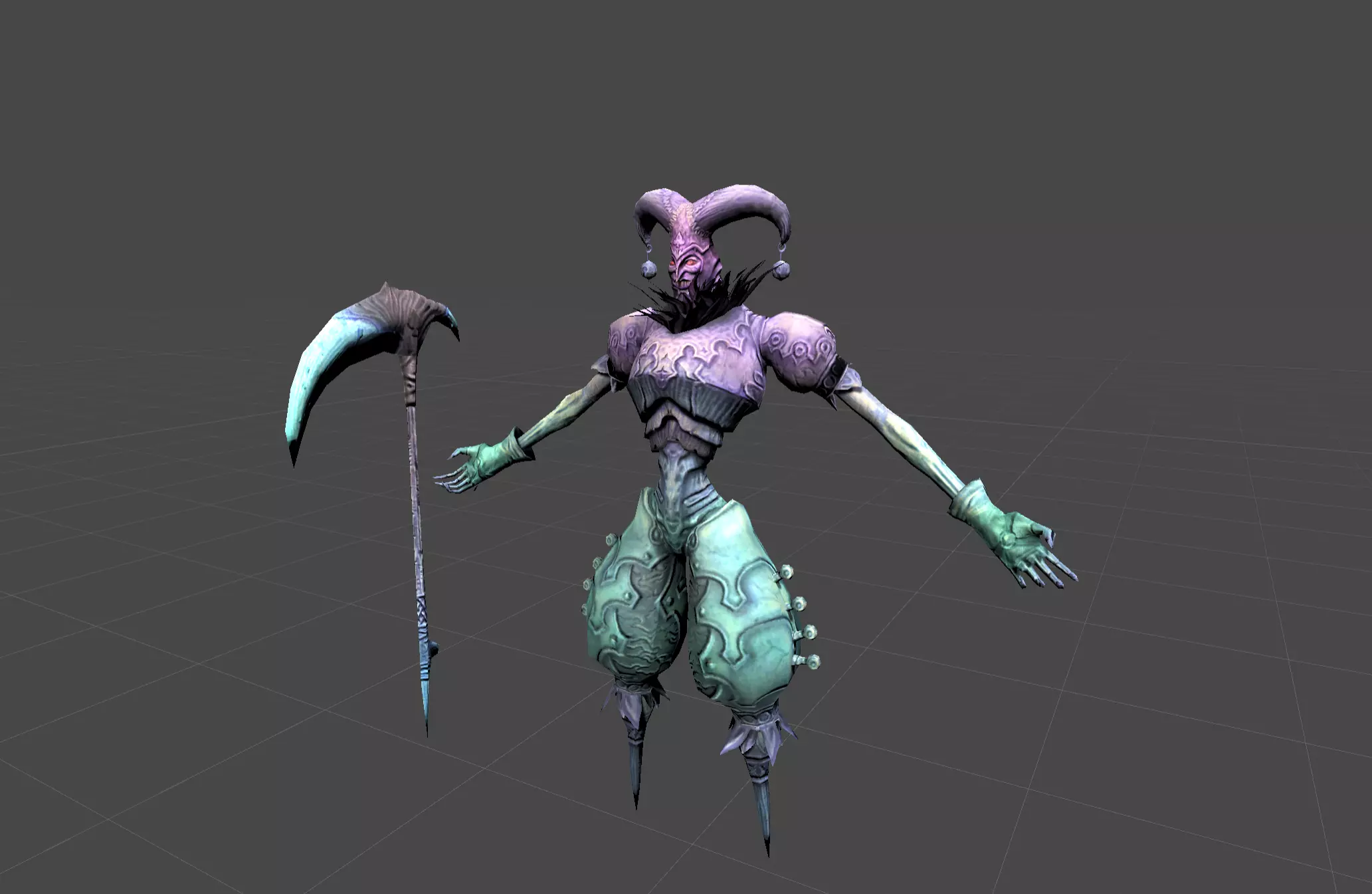 Ghost Crown Mutant Low-poly 3D model_0