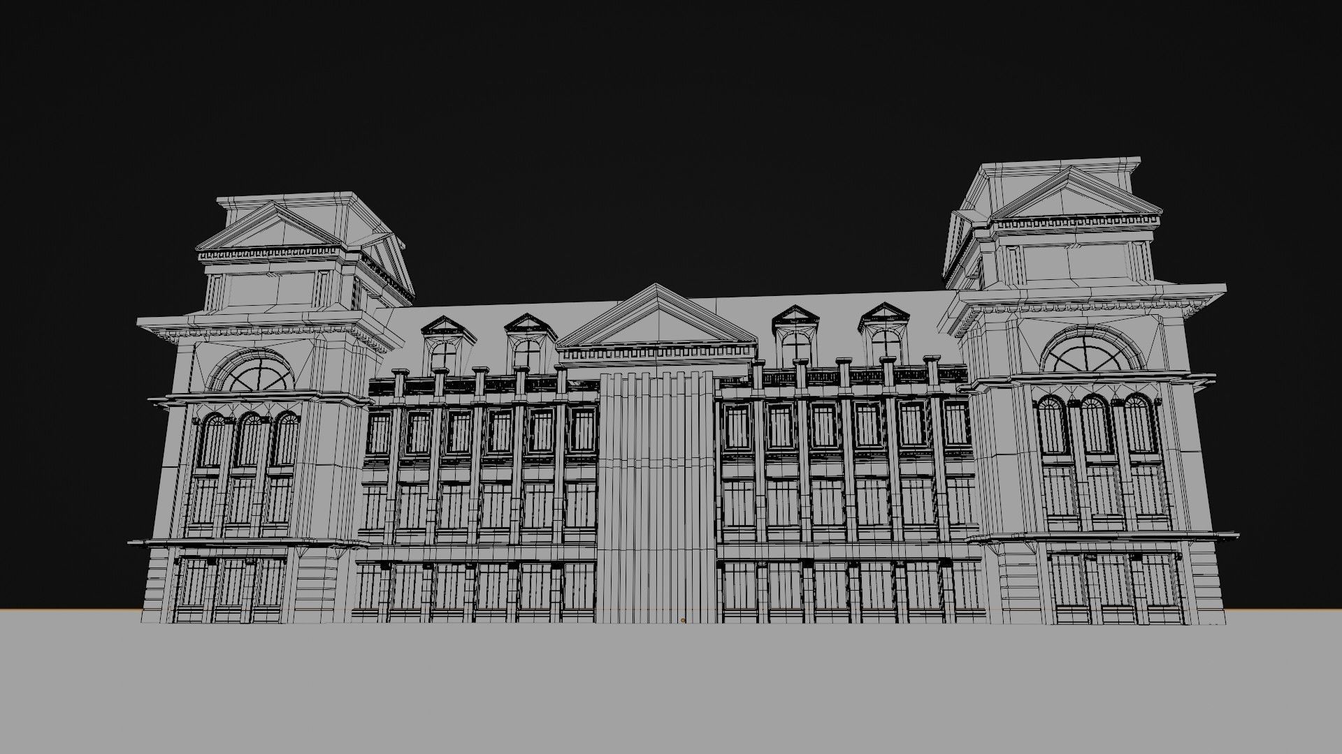 commercial building exterior 3D model_22